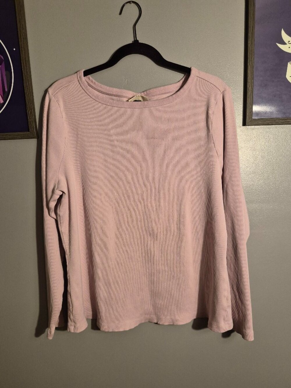 Pink Ribbed Top